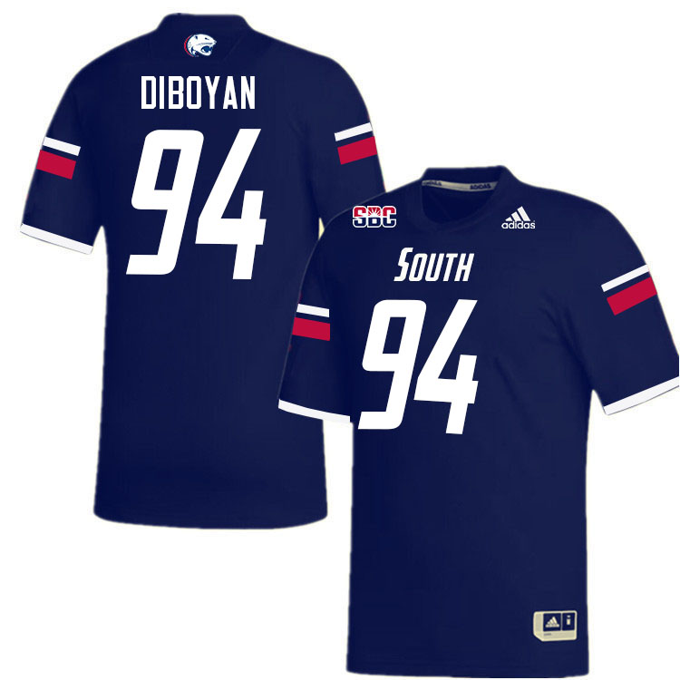 #94 Hamilton DiBoyan South Alabama Jaguars Jerseys,College Football Uniforms,Apparels Stitched-Navy